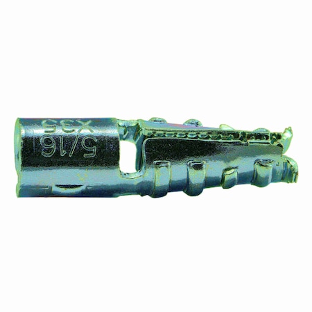 Midwest Fastener Short Lag Shield, 5/16" Dia, 1-3/8" L, Steel Zinc Plated, 4 PK 38303